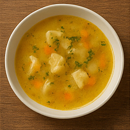 Ciorba de Burta (Bauchsuppe) mit Sahne, Peperoni